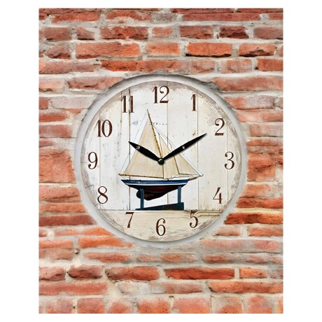 Reloj Analógico de Pared en MDF con Estampado Selecta 29cm Reloj Analógico de Pared en MDF con Estampado Selecta 29cm