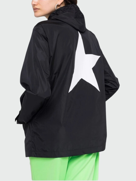 Golden Goose-Campera impermeable con capucha Daris Negro