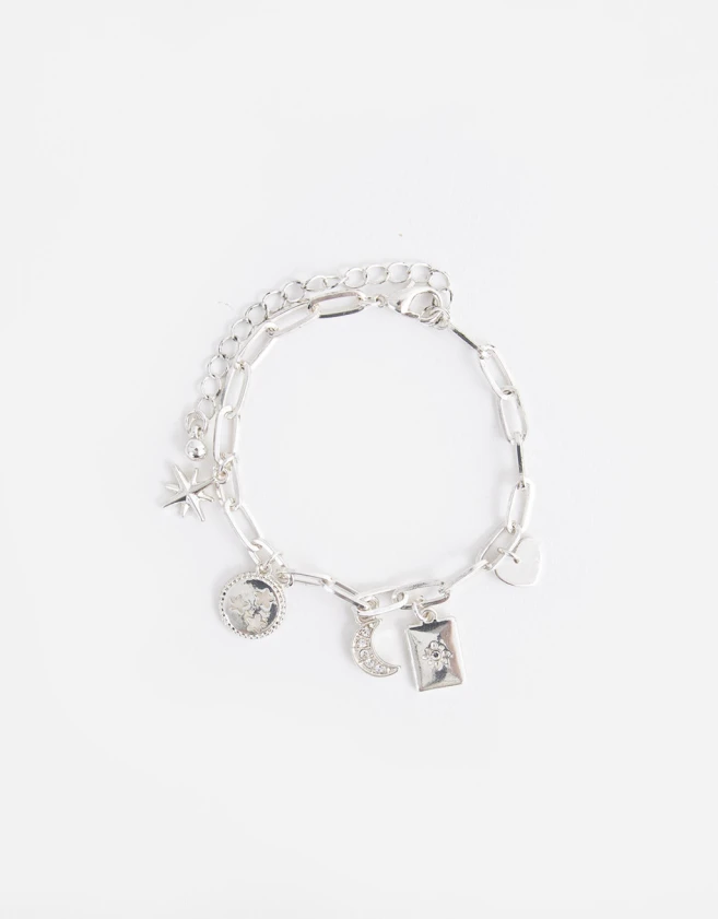 Pulseras Flexibles Bañada en Plata Pulsera Flexible Bañada En Plata - Plateado