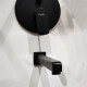 TAPA HUECO VISTA PARA PICO DUCHA ALASSIO NEGRO MATE NEGRO