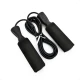 Cuerda de Saltar con Rulemán de Neopreno para Ejercicio Fitness y Crossfit Negro