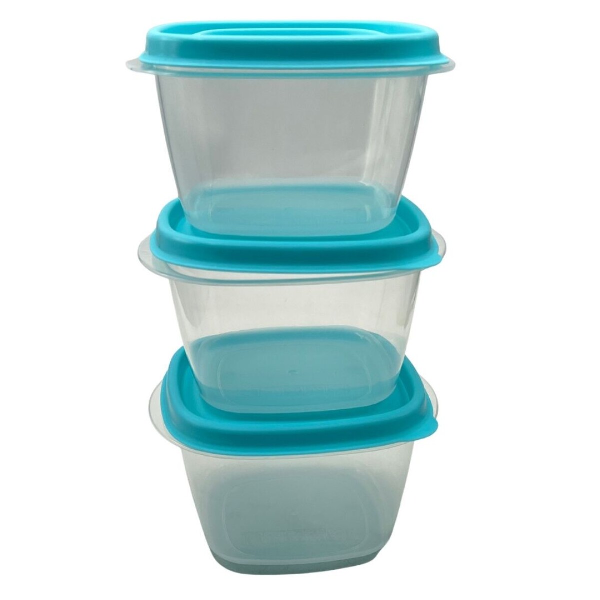 TUPPER CRISPER CUADRADO CHICO SET x3 