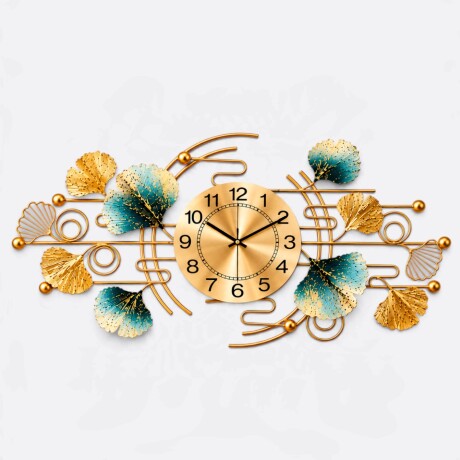 Reloj De Pared Hojas Horizontales Reloj De Pared Hojas Horizontales