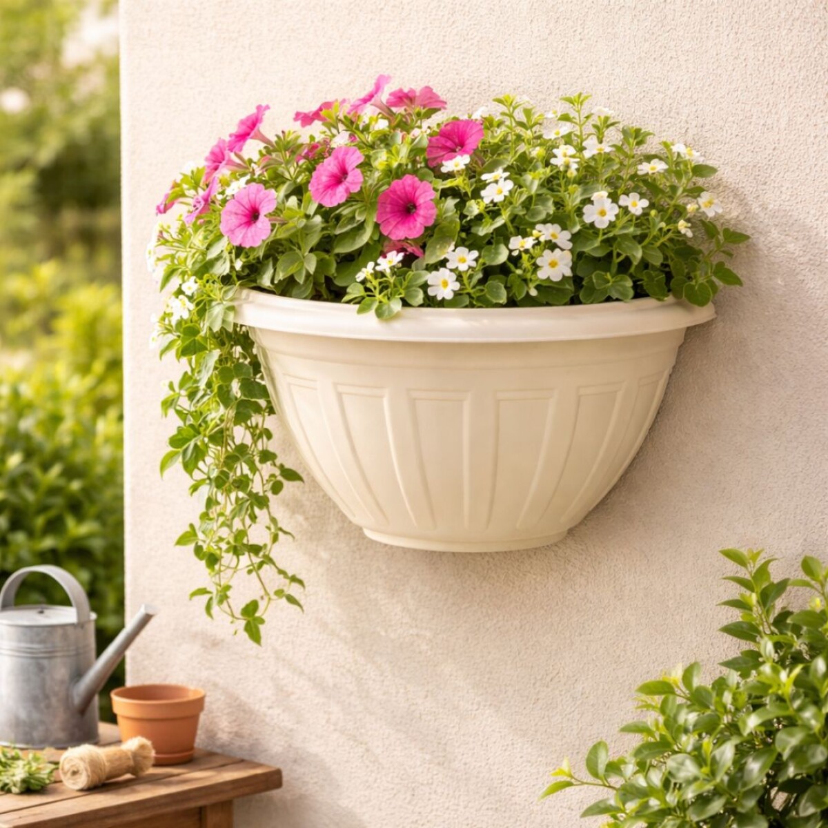 MACETA DE PARED BELLA FIORE 1,7 LITROS ARENA 