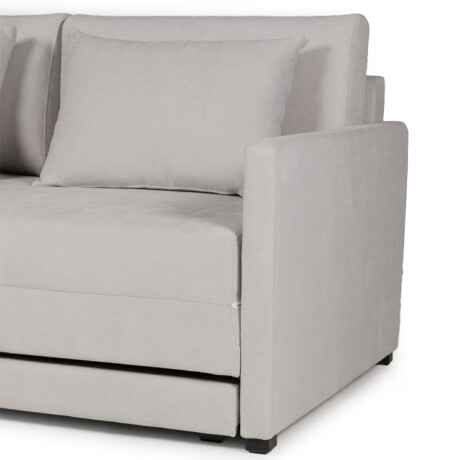 Sofá Cama Quito - 176 - Tela Microfibra TC1009 (Plata)