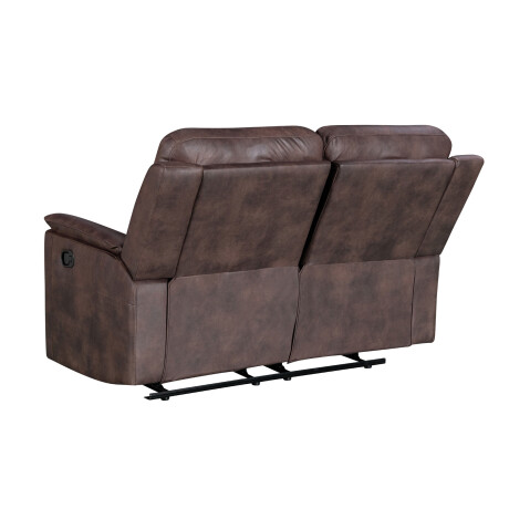 RECLINER MANUAL 2 CUERPOS TELA MARRON LAGOS CHOC.