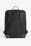 Mochila porta laptop pespunte con llavero negro