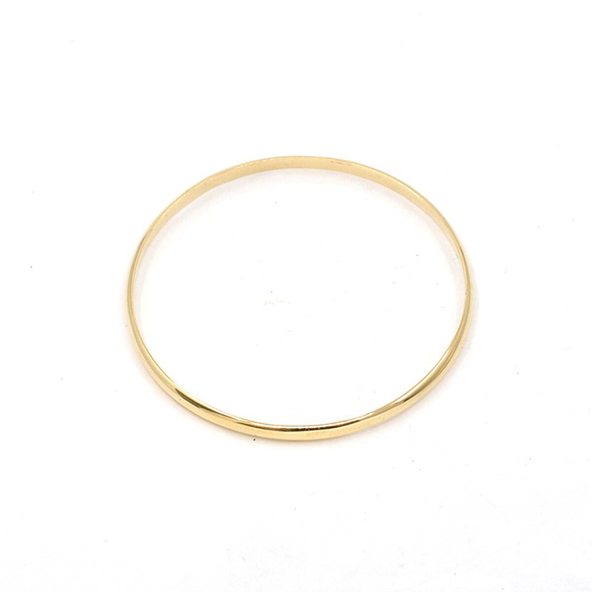 Pulsera Esclava De Niña En Oro 18K. Ancho 2 Mm Media caña 