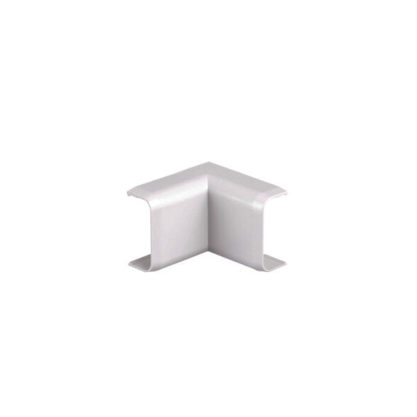 Codo interno blanco para ducto 20x10mm ZO0414