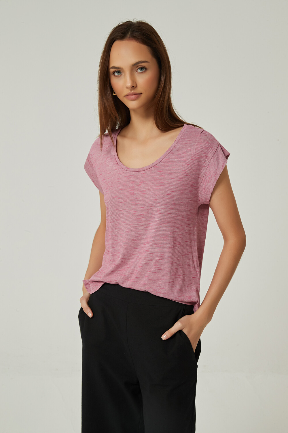 Remera Ailana Magenta Claro