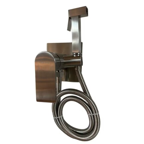 Grifería de ducha higiénica Monocomando de embutir Loft Gris Satinado Grifería De Ducha Higiénica Monocomando De Embutir Loft Gris Satinado