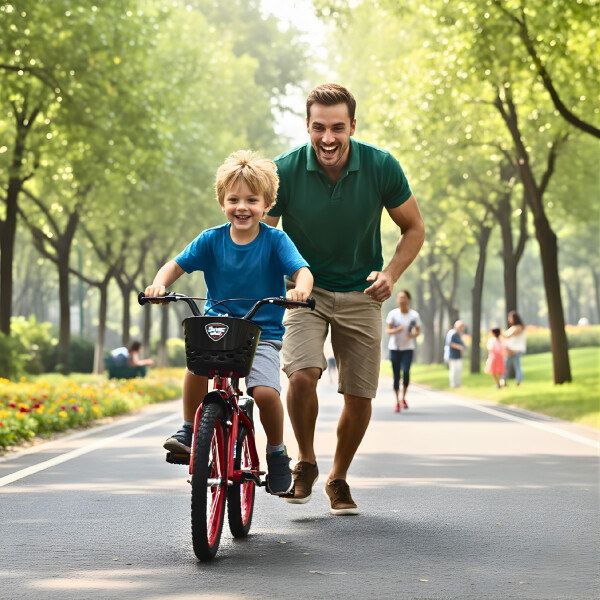 Bicicleta Infantil Sport Rod 16 Canasto Guardabarros Rojo 1