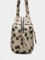 Bolso De Hombro De Nylon Estampado Animal crudo