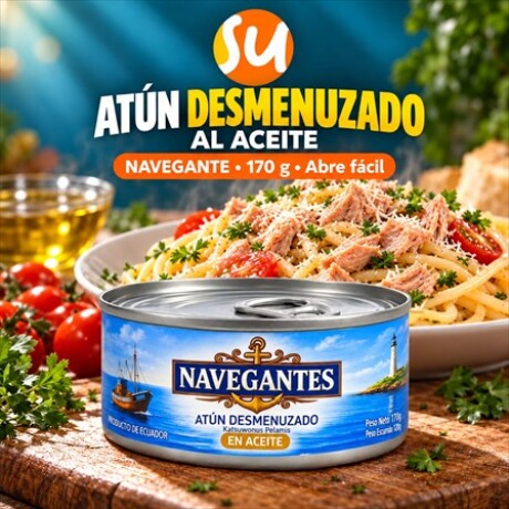 ATUN DESMENUZADO NAVEGANTE AL ACEITE 170GRS (LATA) (ABRE FACIL) ATUN DESMENUZADO NAVEGANTE AL ACEITE 170GRS (LATA) (ABRE FACIL)