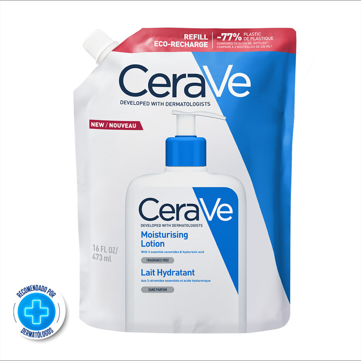 Refill Loción Hidratante CeraVe Rostro y Cuerpo 437ml 