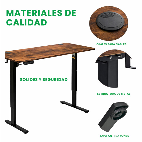 Escritorio Eléctrico 60 X 120 Altura Regulable ESCRITORIO ELECTRICO PL 60X120 MARR R30