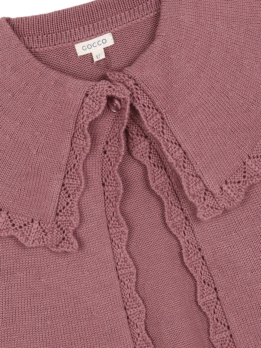 Capa De Punto Acabado Purpura