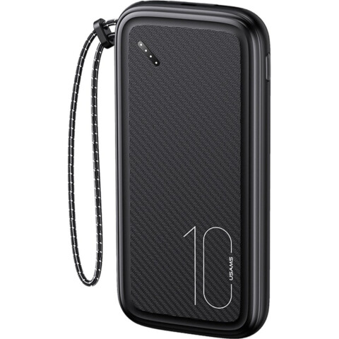 Power Bank Usams Pb56 10,000mah Dual Usb Cargador Portatil Variante Color Negro