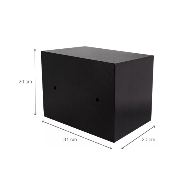 Caja Fuerte Cofre Seguridad Electrónico Llaves 31x20x20 Imback Color Negro Caja Fuerte Cofre Seguridad Electrónico Llaves 31x20x20 Imback Color Negro