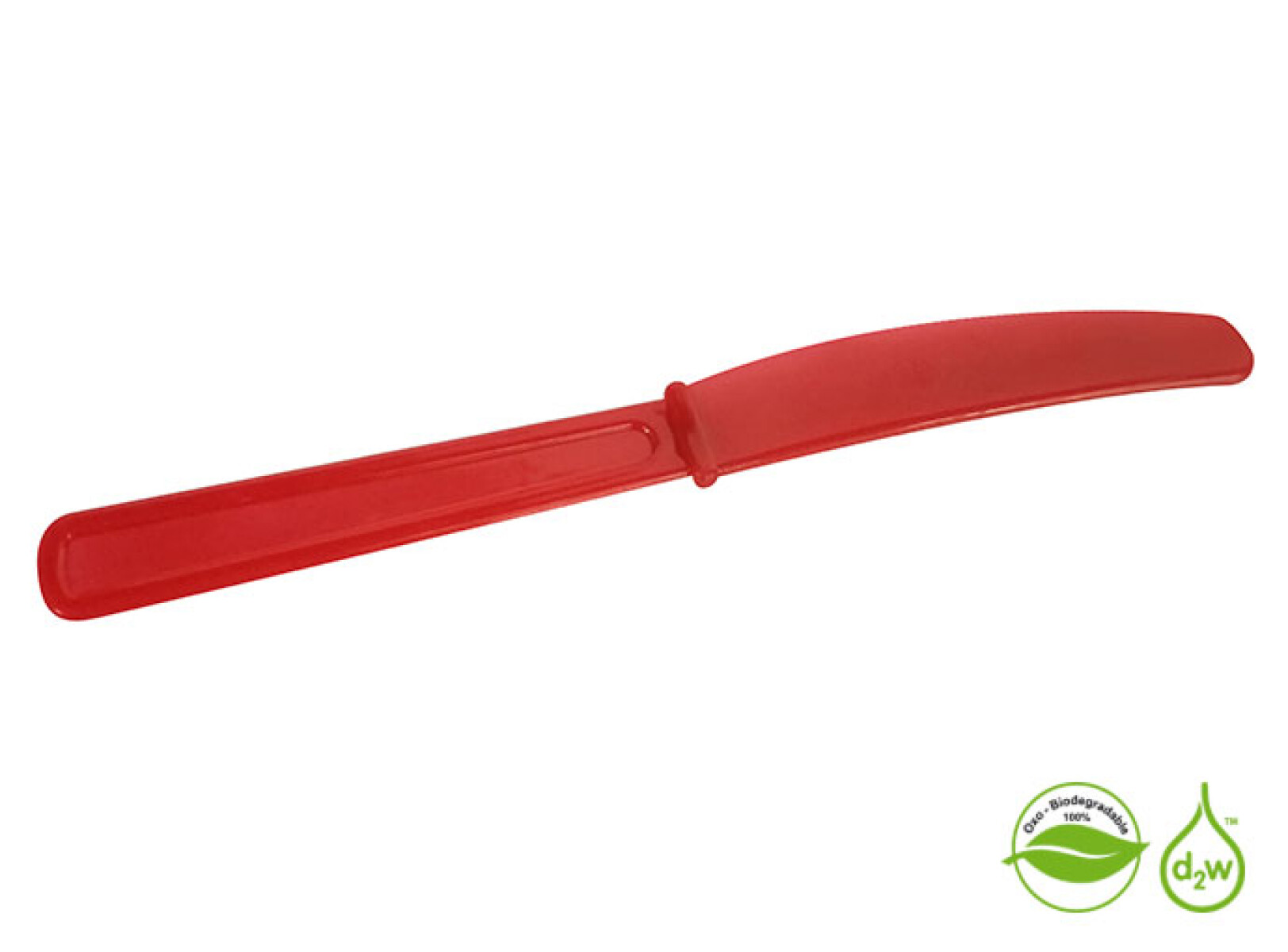 Cuchillos Biodegradables x10 unidades - Rojo 