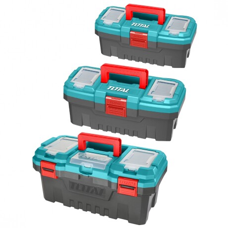 Set 3 Cajas De Herramientas, Plástico Alto Impacto Set 3 Cajas De Herramientas, Plástico Alto Impacto