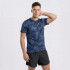 T-SHIRT MC MEN TRNG FULL PRINT AZUL INDI SPRAYED