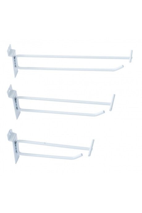 Ménsula Porta Precio Blanca Para Ranurado 20 Cm Ménsula Porta Precio Blanca Para Ranurado 20 Cm