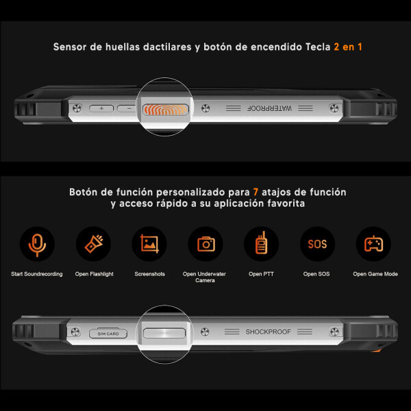 Blackview Bl8800 Pro 8/128 Gb 5g NARANJA