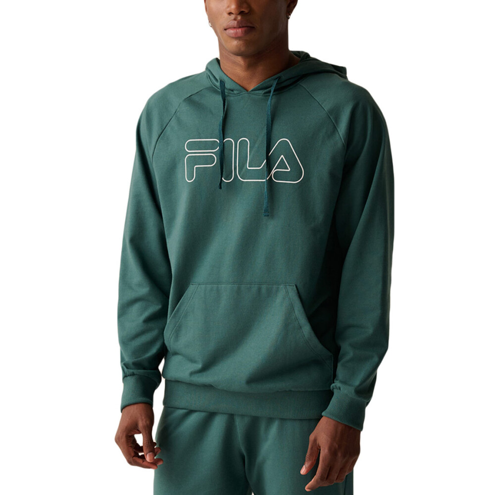 Fila buzo canguro letter outline light verde Hombre Verde