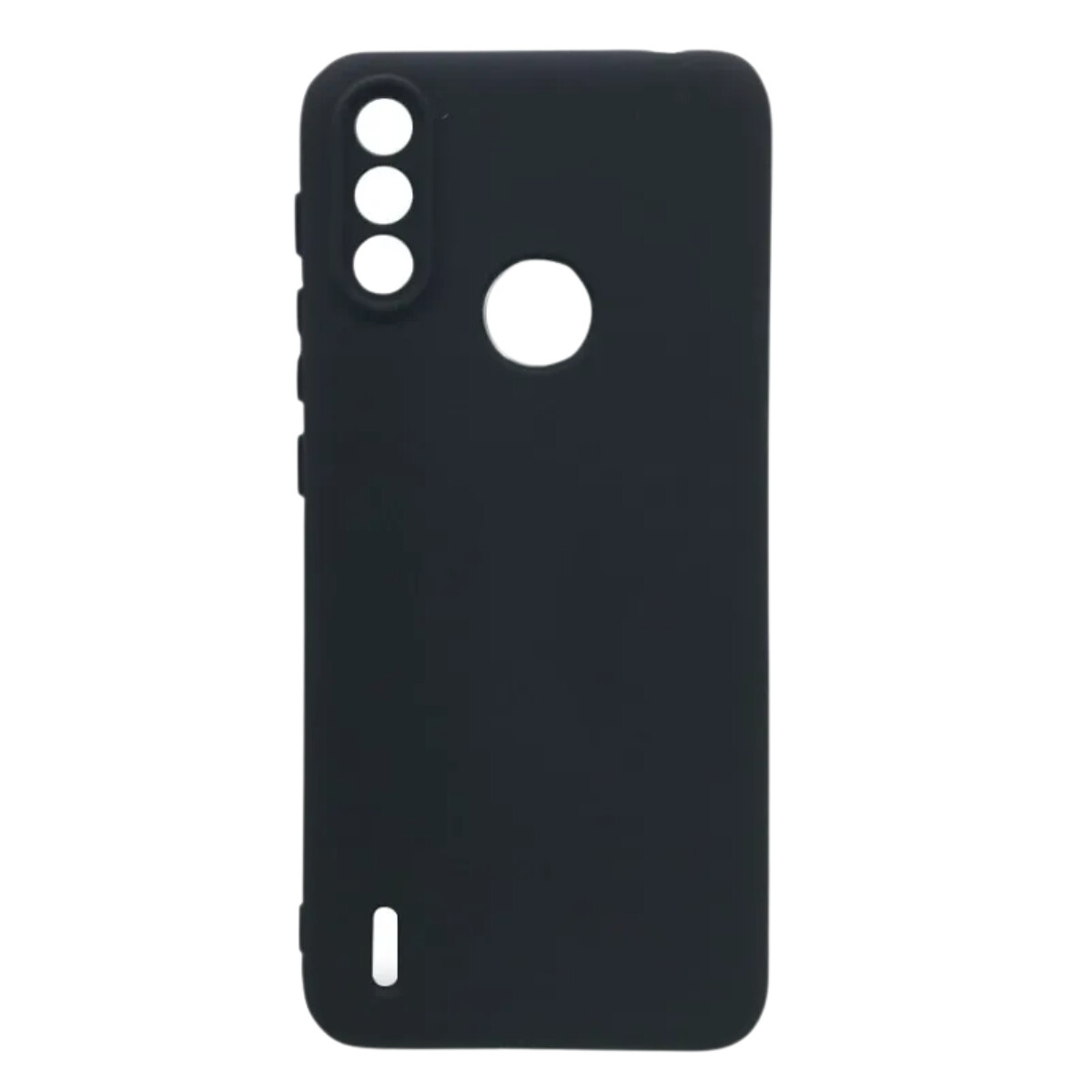 CASE SILICONA MOTOROLA E7I POWER Negro