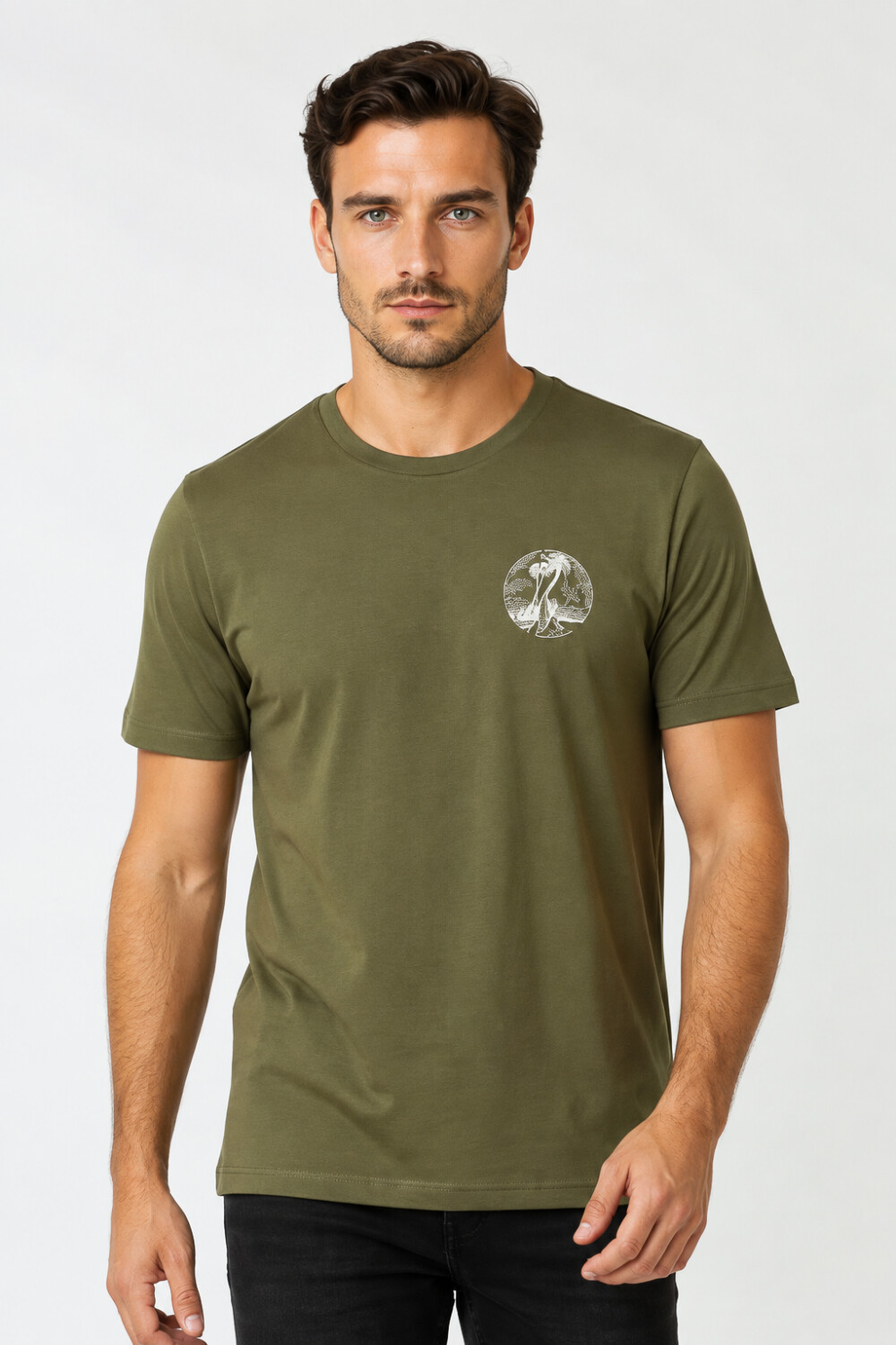 Remera Nubbel Verde Seco