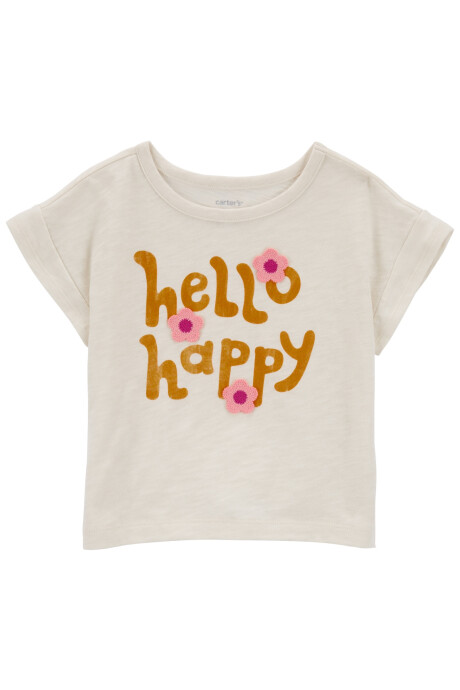 Remera de algodón, manga corta, estampada Remera de algodón, manga corta, estampada
