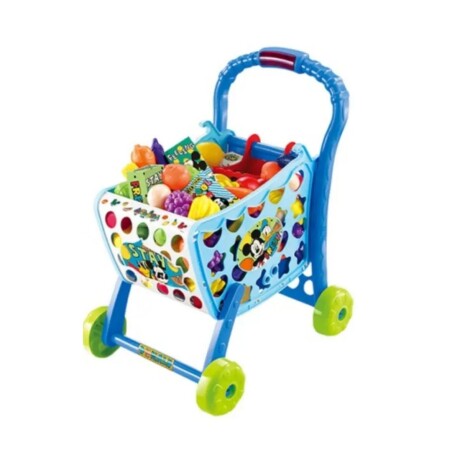 Carrito de Compras Disney Mickey 3 en 1 con Accesorios CELESTE