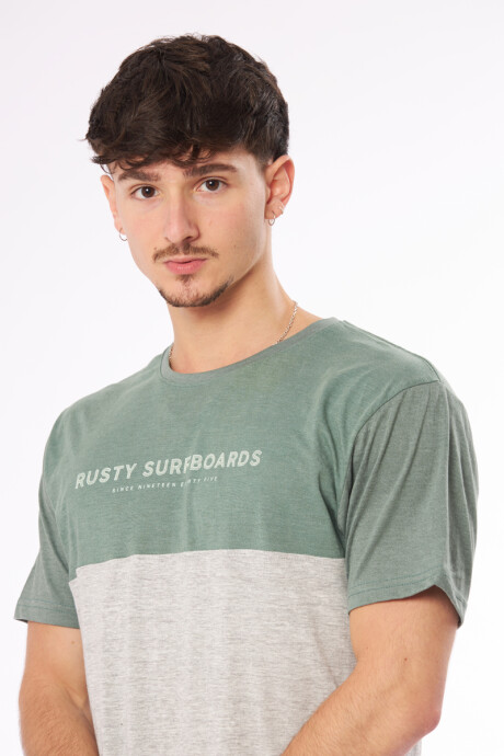 T-SHIRT VINCI RUSTY Verde Oscuro