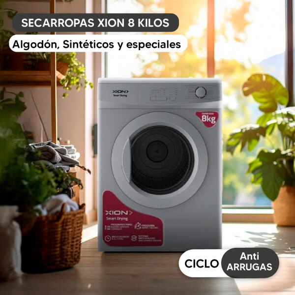Secarropas De 8 Kg Xion Xi-sec80x-cu SECARROPAS XION 8K XI-SEC80X ********