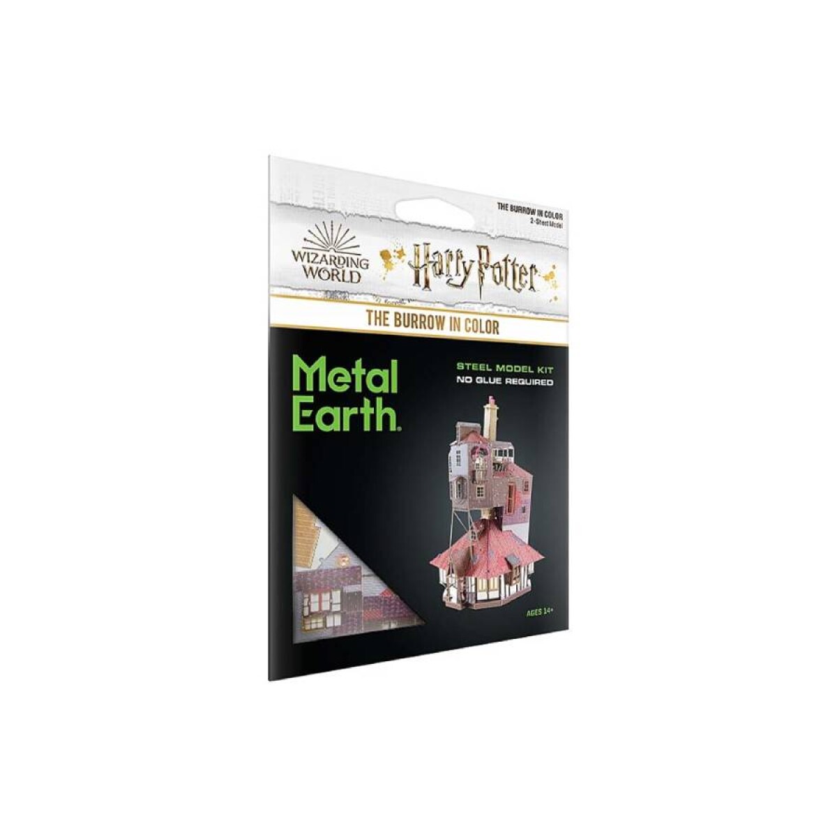 Model Kit Metalico - Metal Earth - The Burrow in Color Harry Potter 