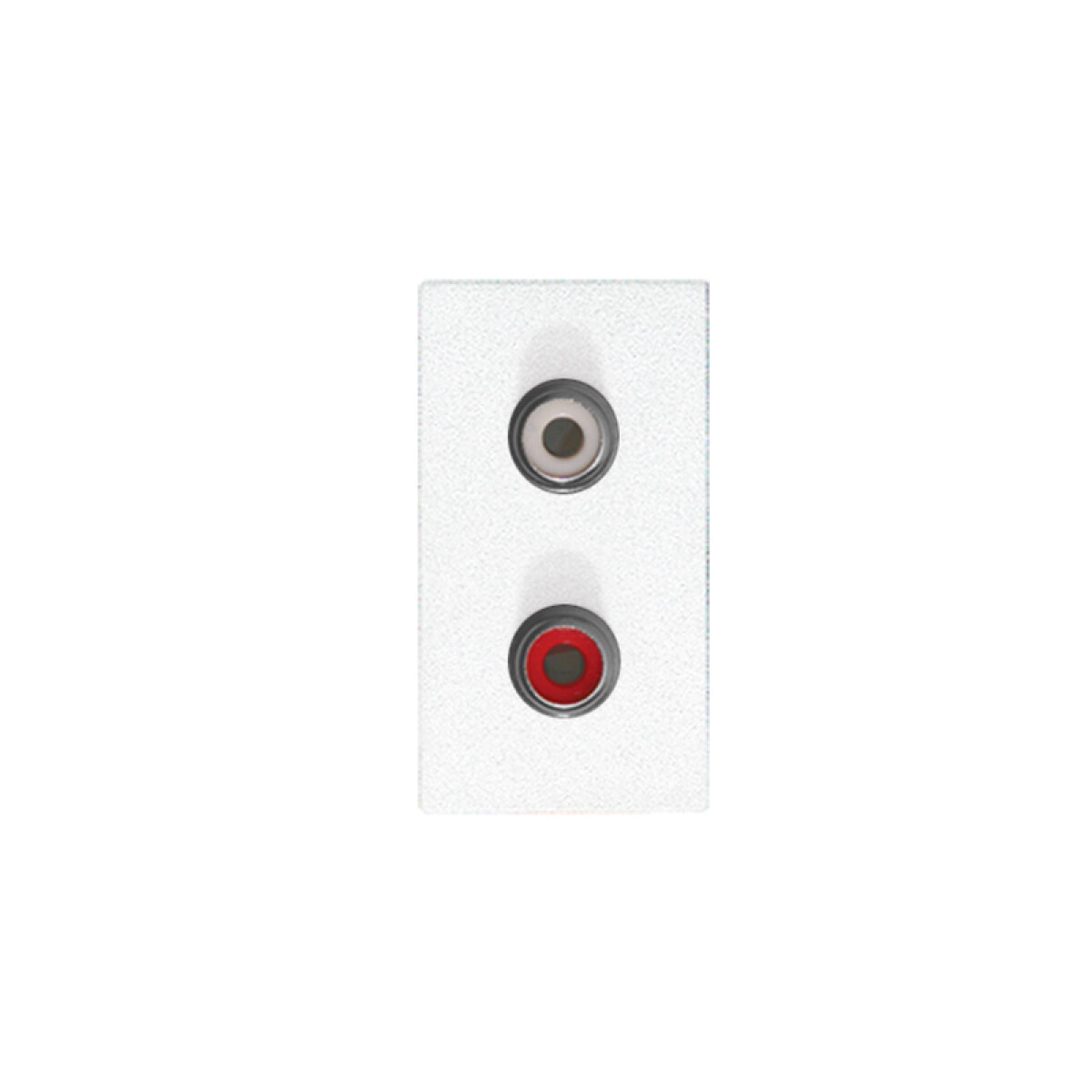 Módulo toma p/audio 2 RCA - Duomo blanco - C57615 