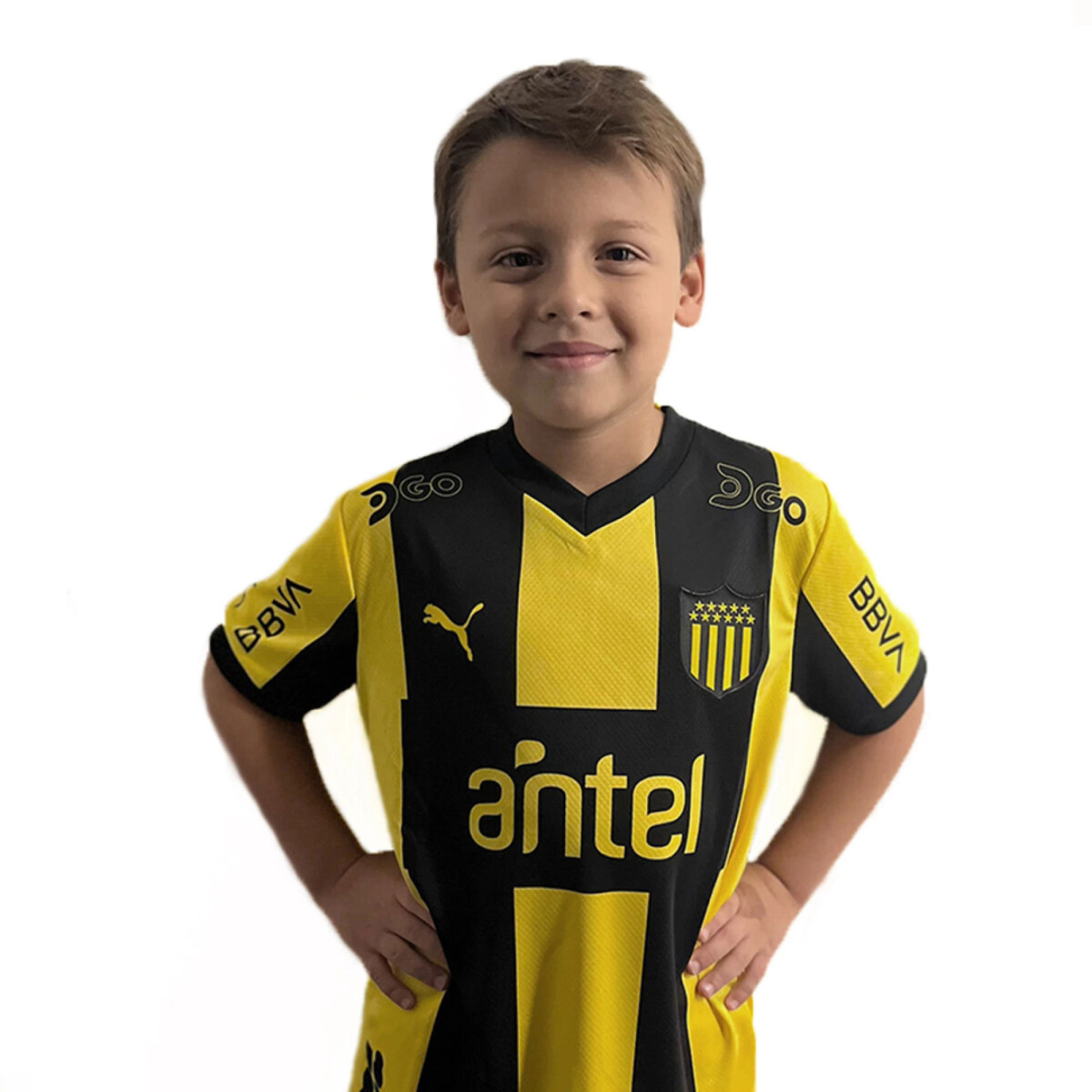 Camiseta Peñarol Kids Puma - Amarillo/Negro 