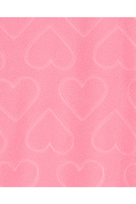 Pijama uno pieza de micropolar, con pie, diseño corazones Pijama uno pieza de micropolar, con pie, diseño corazones