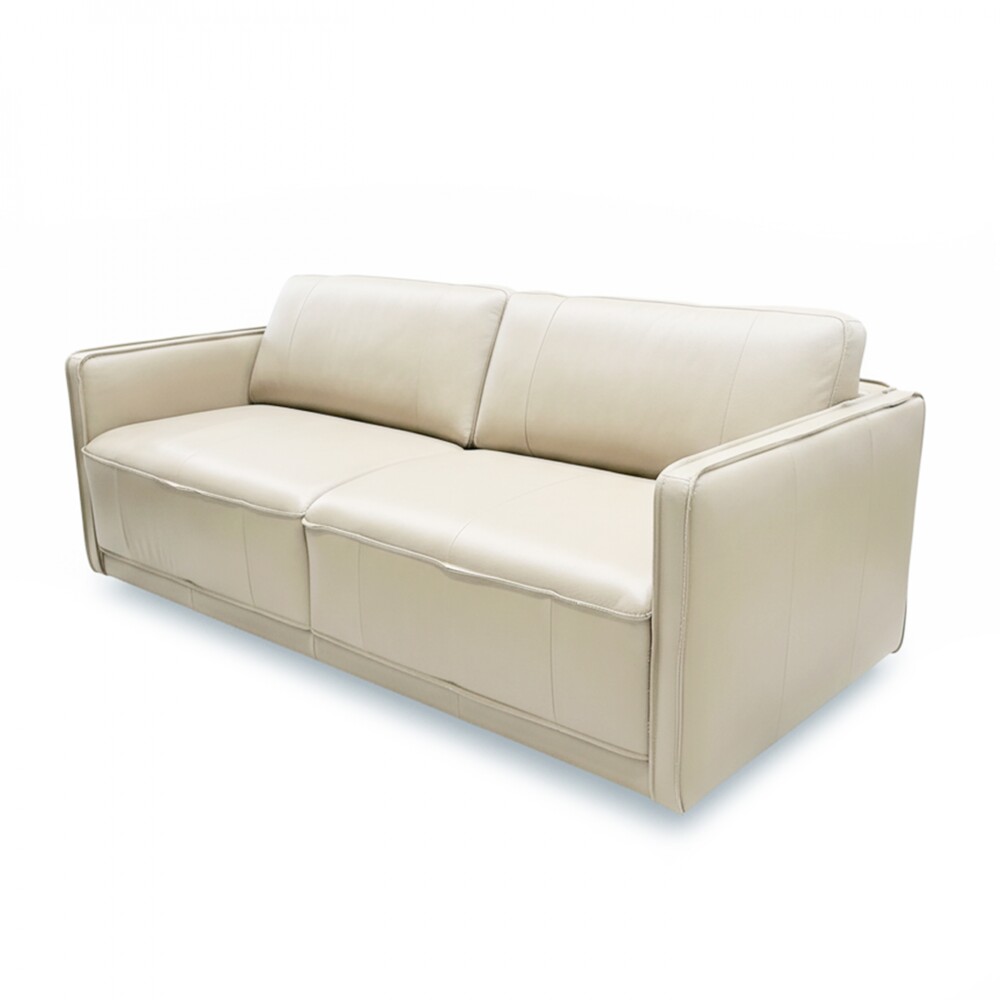 Sillón Positano - 3 Cuerpos 100% Cuero Arena