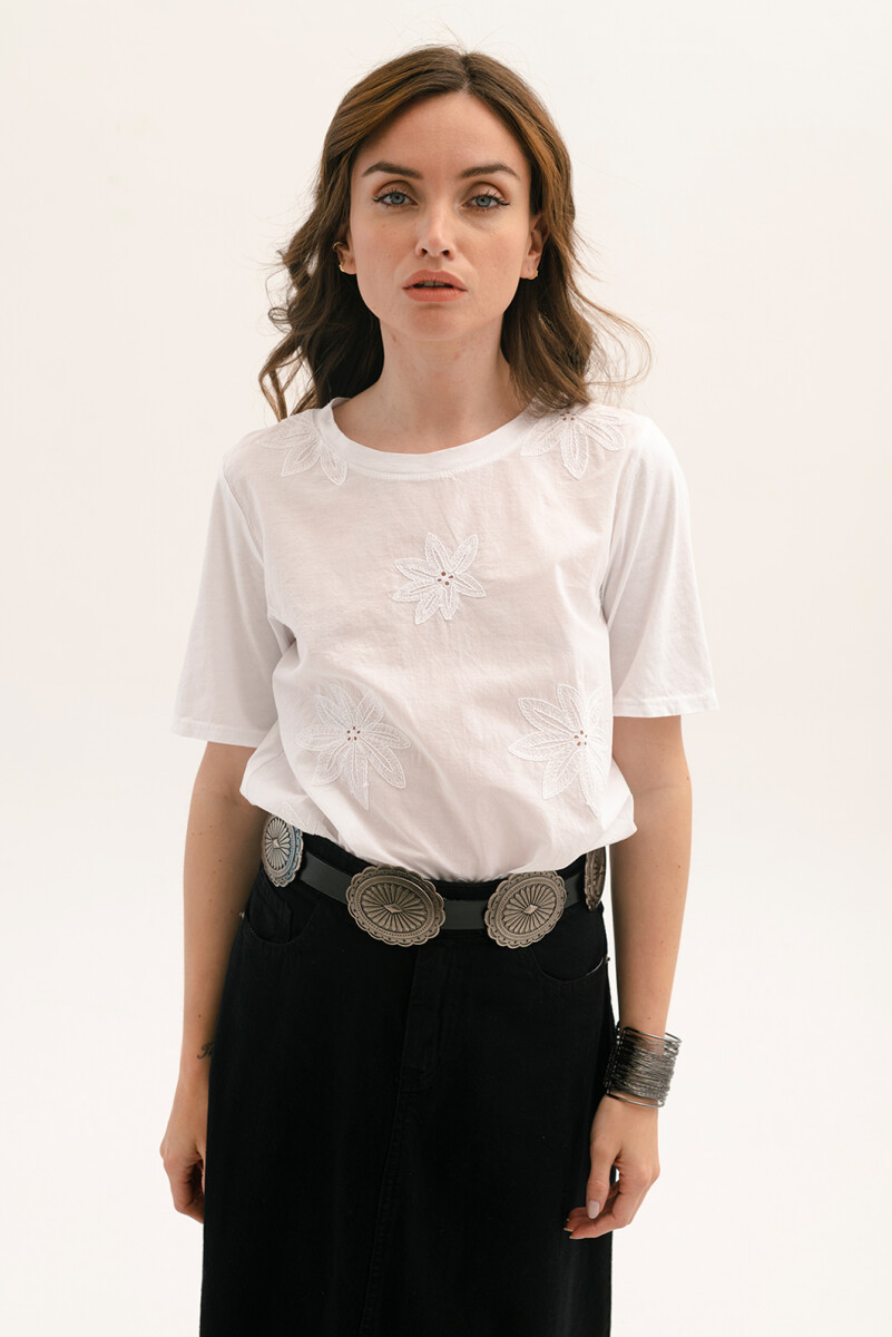 BLUSA COTTON BORDADA - BLANCO 