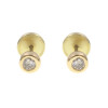 Caravanas abridores de oro amarillo 18k con brillantes Caravanas abridores de oro amarillo 18k con brillantes