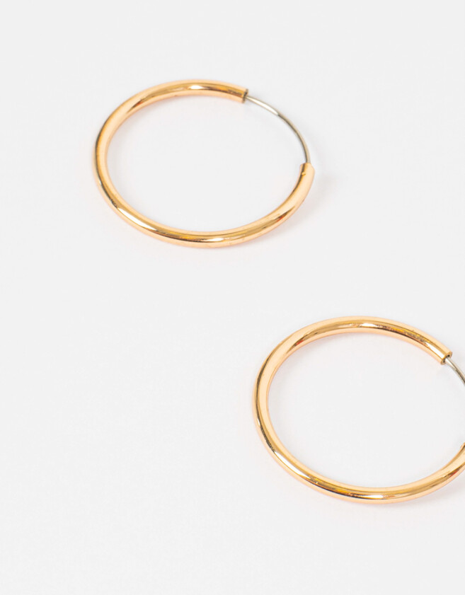 Aros Argollas Bañada en Oro Aros Argollas Bañadas En Oro - Dorado