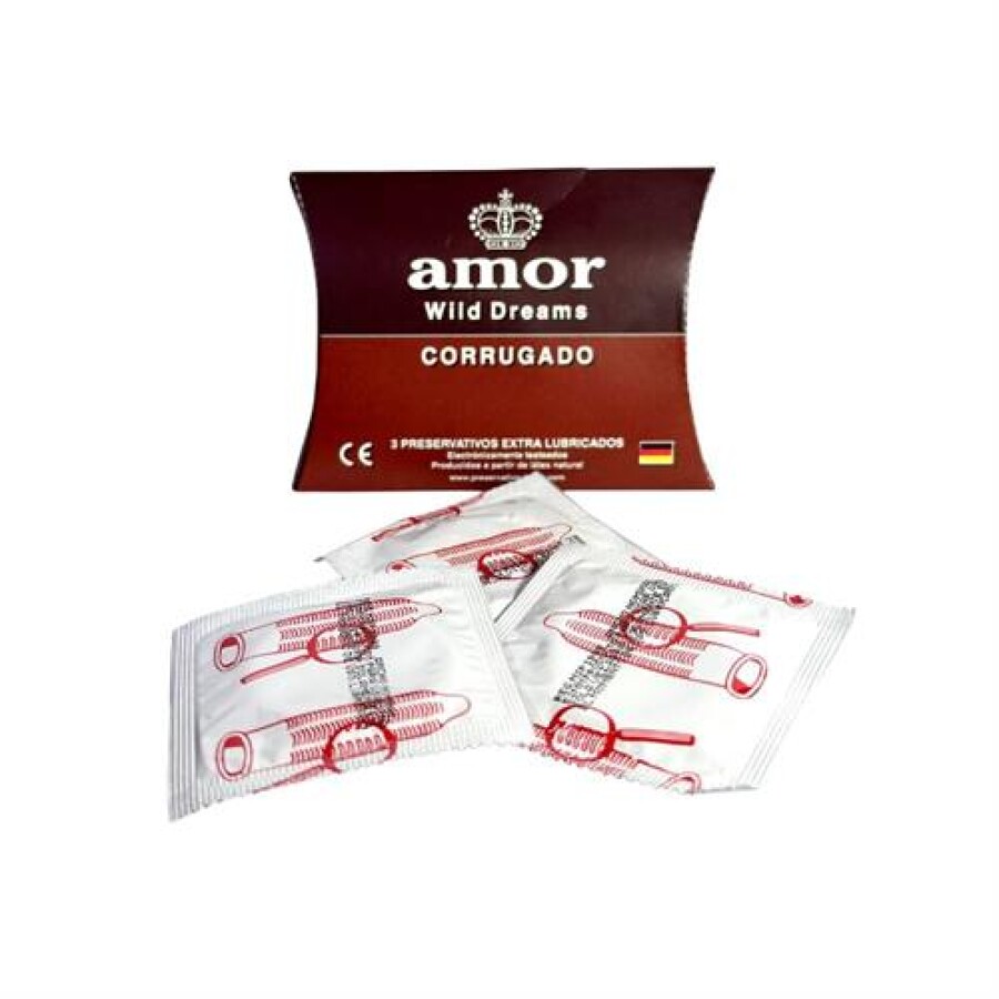 Preservativos Corrugados x3 – Amor Preservativos Corrugados x3 – Amor