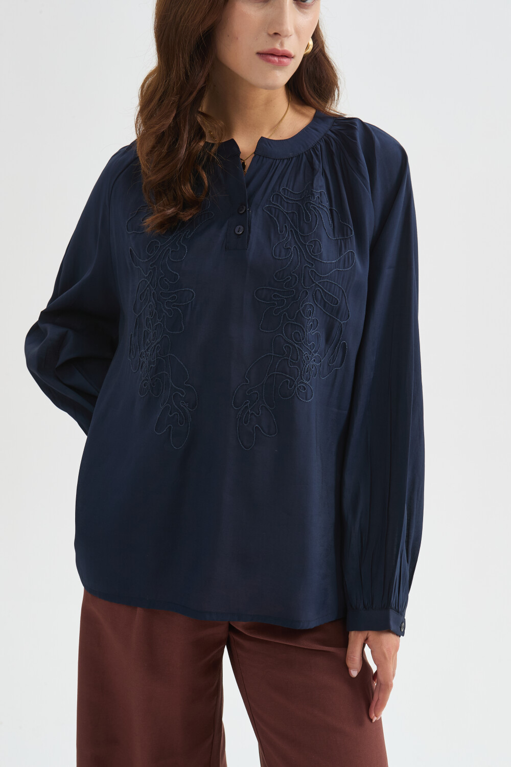 Blusa Xelmar Azul Marino