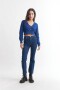 Cardigan con manga balloon AZUL