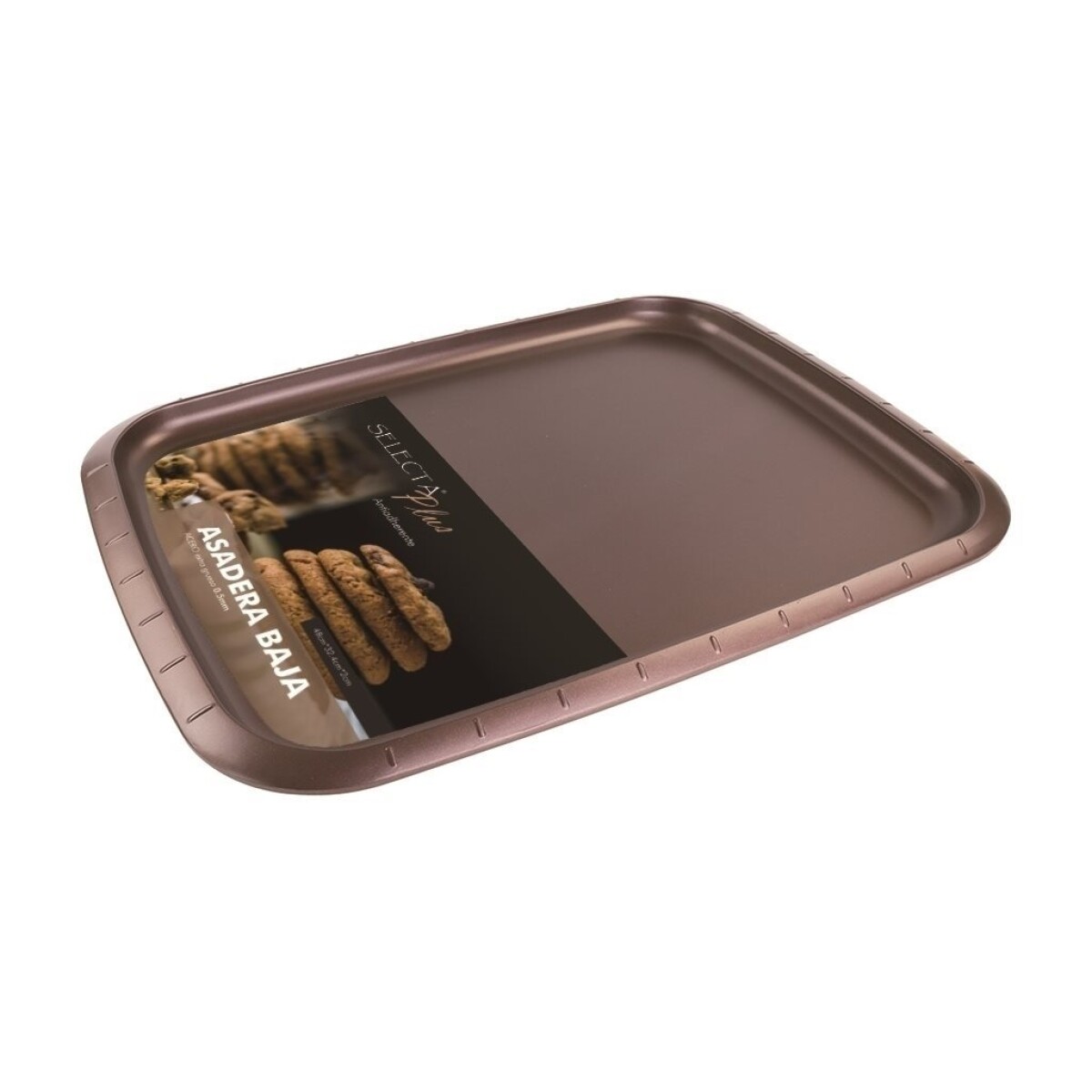 PLACA DE HORNO ACERO 48X32.4X2CM ESP 0.4MM SURTIDO 