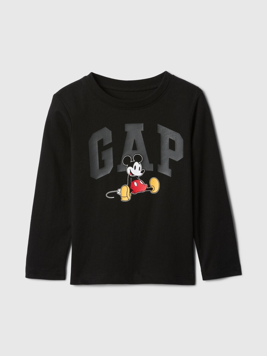 Remera Disney Manga Larga Toddler Niño - Sp Dis Fam Black 