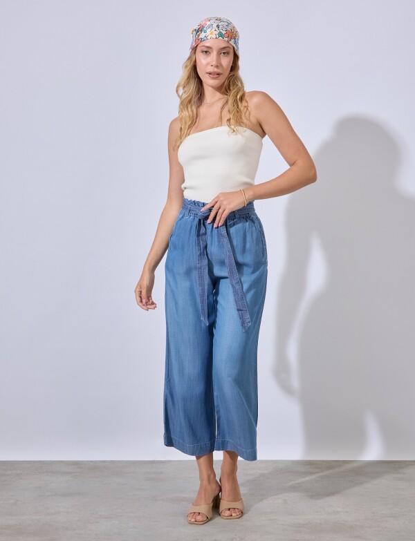 Pantalon Tencel JEAN OSCURO