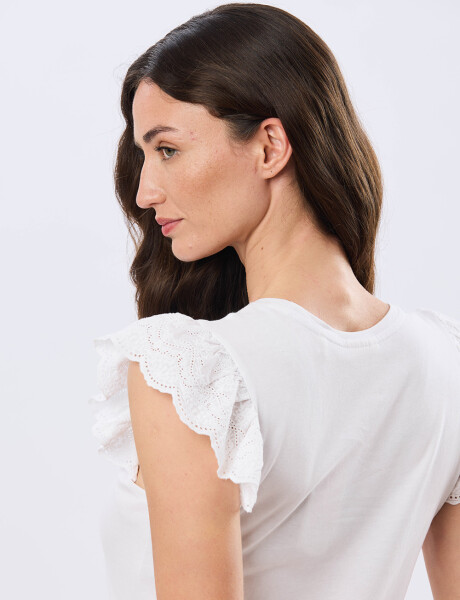 REMERA LISA DE ALGODÓN Blanco